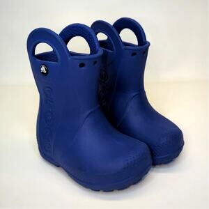 Crocs Boots Handle It Rain Boots Blue Kids/Boys Size 6 Toddler